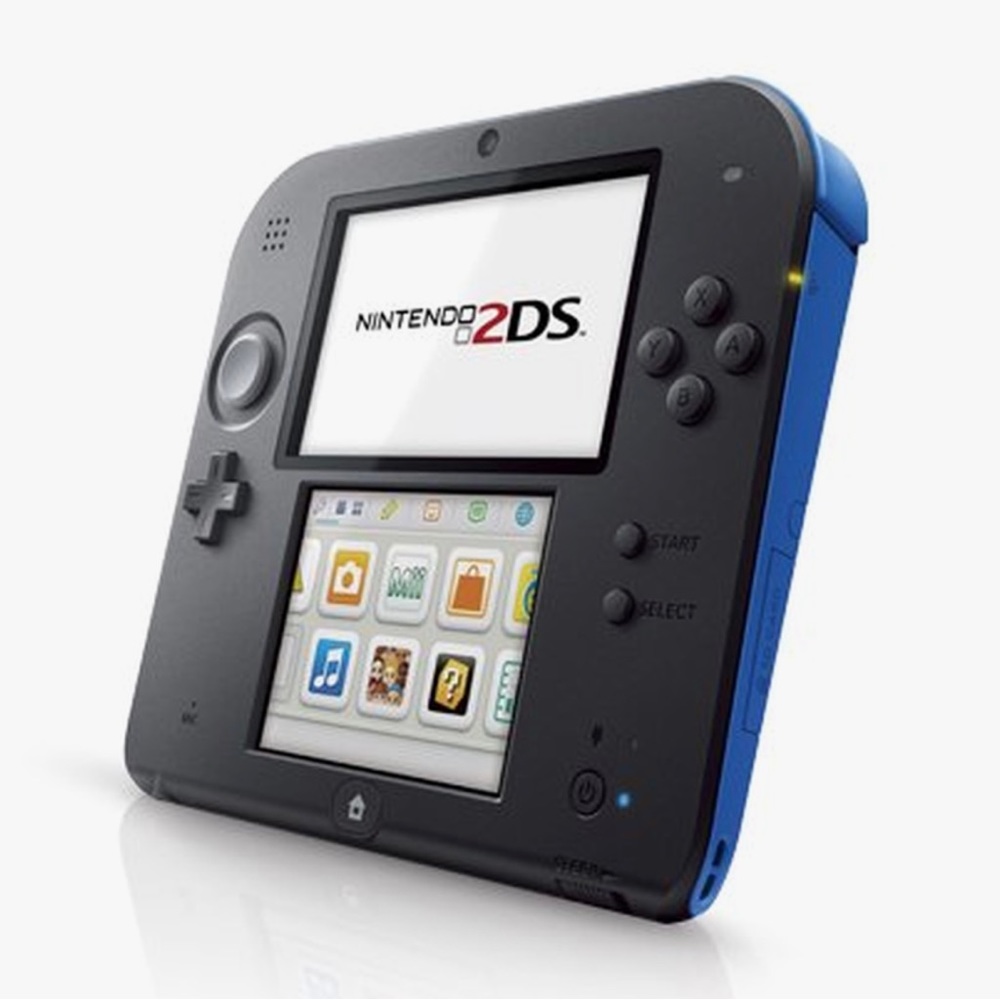 Nintendo 2Ds Black and Blue (Includes Stylus, Case, Charger and Assorted Games)